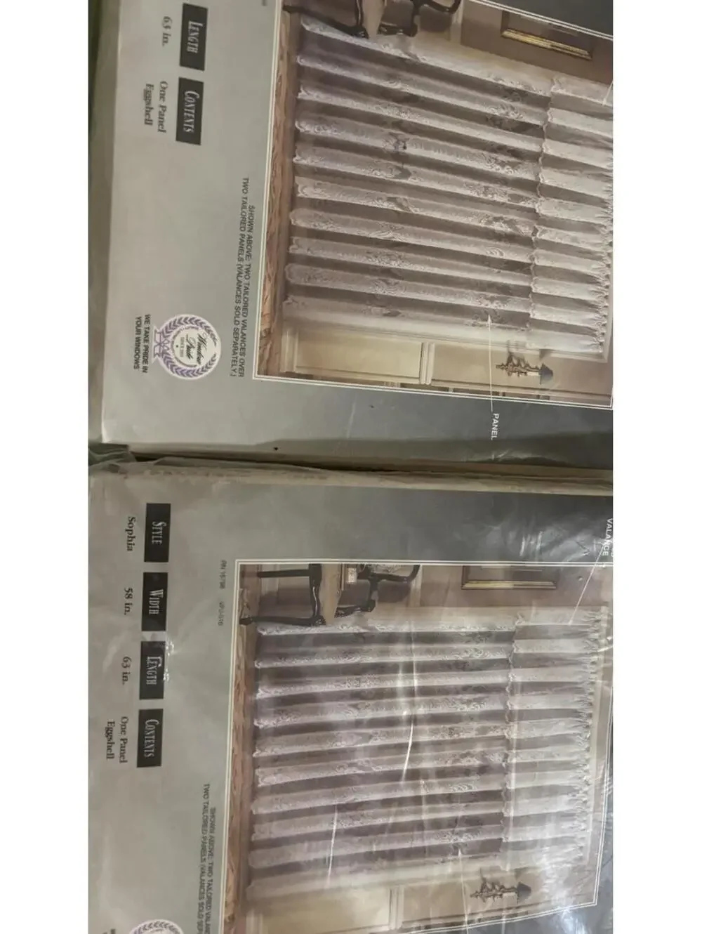Vintage Window Pride 2 Panels Lace White 60